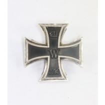 Eisernes Kreuz 1. Klasse 1914, Hst. Meybauer (Wappen), Silber (900), an Kreuzscheibe und Mutter