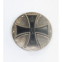 Eisernes Kreuz 1. Klasse 1914, Silber 800, an großer, gelochter Scheibe