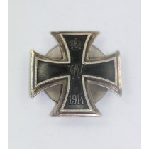 Eisernes Kreuz 1. Klasse 1914, Silber 800, an Scheibe und Mutter