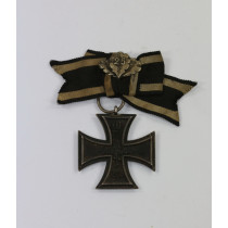 Eisernes Kreuz 2. Klasse 1870 mit Jubiläumseichenlaub, an Schleife