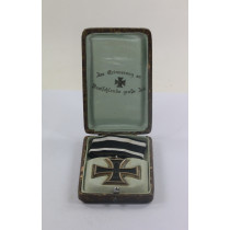  Eisernes Kreuz 2. Klasse 1914, Hst. S, im Schmuck Etui - Zur Erinnerung an Deutschlands große Zeit (Kroko)
