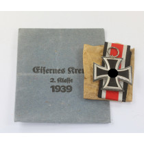  Eisernes Kreuz 2. Klasse 1939, Hst. 13, in Verleihungstüte Gustav Brehmer