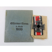  Eisernes Kreuz 2. Klasse 1939, in Verleihungstüte Hammer & Söhne, Geringswalde
