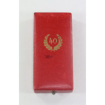 Etui für ein Treudienstehrenzeichen in Gold (40 Jahre)