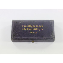 Etui für eine Frontflugspange für Kampfflieger bronze