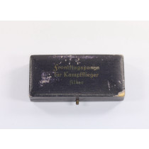 Etui Frontflugspange für Kampfflieger in Silber