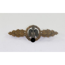 Frontflugspange für Jäger in Bronze, Buntmetall (!)