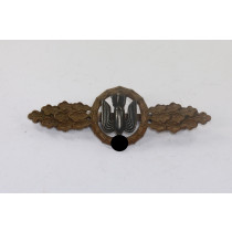 Frontflugspange für Kampfflieger in Bronze