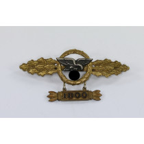 Frontflugspange für Transportflieger in Gold mit Anhänger 1800