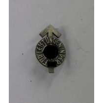 Hitlerjugend (HJ), 16 mm Miniatur Leistungsabzeichen in Silber, Hst. RZM M1/34 (Karl Wurster, Markneukirchen)