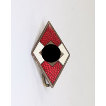 Hitlerjugend (HJ), Mitgliedsabzeichen/Raute, Hst. RZM M1/127 (Alfred Stübbe, Berlin)