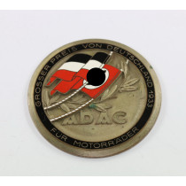 Plakette, "ADAC Grosser Preis von Deutschland 1933 Für Motorräder", Hst. Klotz u. Kienast