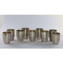 Set mit 9 Abschußbechern 1939-1941 Stabsfeldwebel Gerhard Herzog (2./NJG 1), letzter Versuch (!)