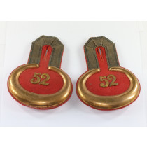 Paar Epauletten für einen Leutnant im 52. Preußischen Infanterieregiment (von Alvensleben)