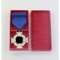  Treudienstehrenzeichen in Silber (25 Jahre), im Etui Gold- u. Silber- Scheideanstalt Oberstein Franz Reichhauer