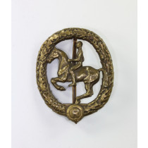Deutsches Reiterabzeichen in Bronze, Hst. Lauer