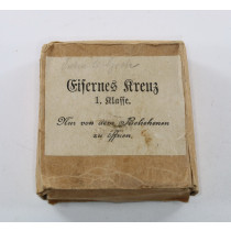 Umkarton Eisernes Kreuz 1. Klasse 1914