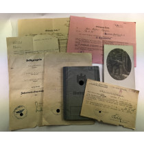 Dokumenten / Urkunden Gruppe Festung Breslau (!) Volkssturm 