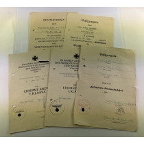 Urkunden Gruppe Unteroffizier Erwin Weinlich 