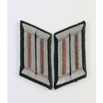 Paar Kragenspiegel für Offiziere der Panzertruppe