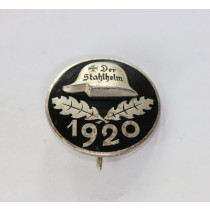 Stahlhelmbund, Diensteintrittsabzeichen 1920, große Ausführung (!), Silber