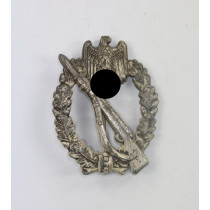  Infanterie Sturmabzeichen in Silber, Hst. HA, (Hermann Aurich, Dresden)