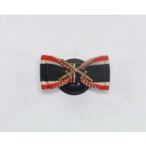 Knopflochdekoration Kriegsverdienstkreuz 2. Klasse mit Schwertern