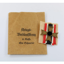 Kriegsverdienstkreuz 2. Klasse, in Verleihungstüte, Friedrich Orth