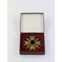 Kriegsverdienstkreuz 2. Klasse mit Schwertern, Hst. 87, im LDO Etui 1. Form (!)