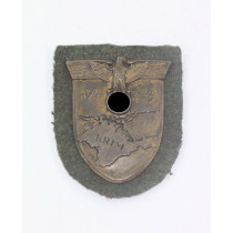 Krimschild auf Heeresstoff, Wilhelm Deumer, Lüdenscheid