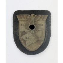 Krimschild auf Panzerstoff (!), Wilhem Deumer, Lüdenscheid