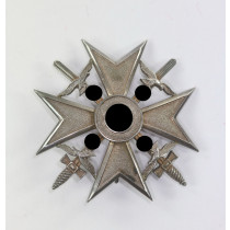 Spanienkreuz in Silber mit Schwertern, Hst. Meybauer (Wappen) 900