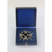  Legion Condor, Spanienkreuz in Silber mit Schwertern, 835,Wilhelm Deumer, im Etui