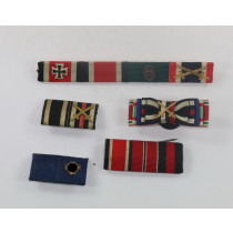 Lot Feldspangen/Knopflochdekorationen (5 Teile)
