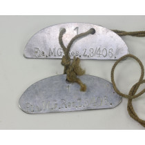 Luftwaffe, Erkennungsmarke Fla. M.G. Res. Z. 34/406. (Flak Maschinen Gewehr Reserve Zug 3/406)