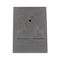  Luftwaffe, nichttragbarer Ehrenschild - Für gute Leistungen Der kommandierende General und Befehlshaber im LGK VIII Breslau Krakau