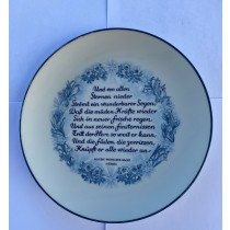Manufaktur Allach, Teller - Julfest 1944 Ihen und Ihrer Sippe wünsche ich ein gesegnetes Julfest udn ein gutes neues Jahr