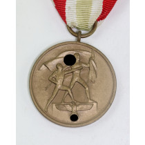 Medaille zur Ernnerung an die Heimkehr des Memelllandes 22. März 1939