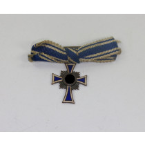 Miniatur Mutterkreuz in Bronze an Schleife