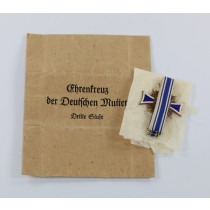 Mutterkreuz in Bronze, in Verleihungstüte Klein & Quenzer