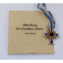 Mutterkreuz in bronze, in Verleihunsgtüte, Heinrich Vogel Pforzheim