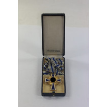 Mutterkreuz in Gold, im Etui, Liefergemeinschaft Pforzheimer Jinnungen