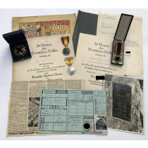 Nachlass Ehrenkreuz für Hinterbliebene deutscher Spanienkämpfer