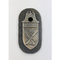 Narvikschild auf Luftwaffenstoff, Cupal (!) Typ 1 (!) C.E. Juncker, Berlin