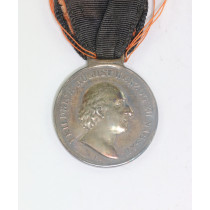 Nassau, Waterloo-Medaille in Silber, Den Nassauischen Streitern Bey WaterlooDen 18. Juni 1815