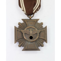 NSDAP Dienstauszeichnung in Bronze (10 Jahre), massiv