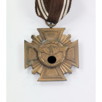 NSDAP Dienstauszeichnung in Bronze (10 Jahre), massiv