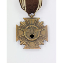  NSDAP Dienstauszeichnung in Bronze, flache Variantel - Treue für Führer und Volk