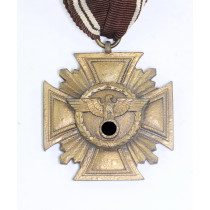 NSDAP Dienstauszeichnung in Bronze, massive Ausführung (Zink)