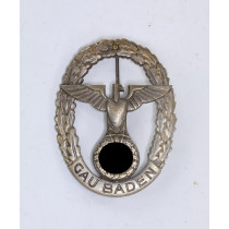 NSDAP Gau-Ehrenzeichen Baden in Silber, Hst. FR Klett Karlruhe